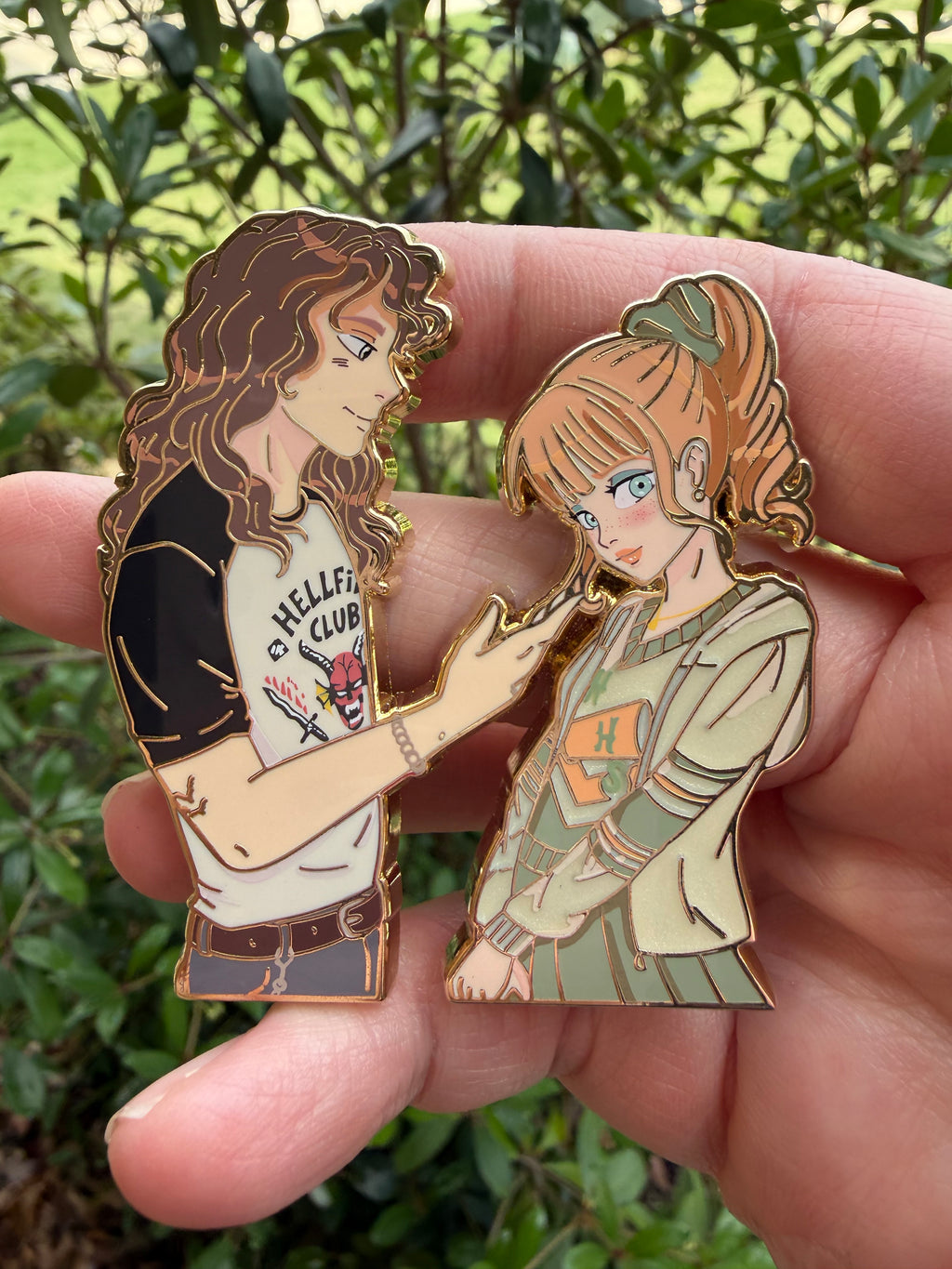 Stranger Things Eddie & Chrissy Pin