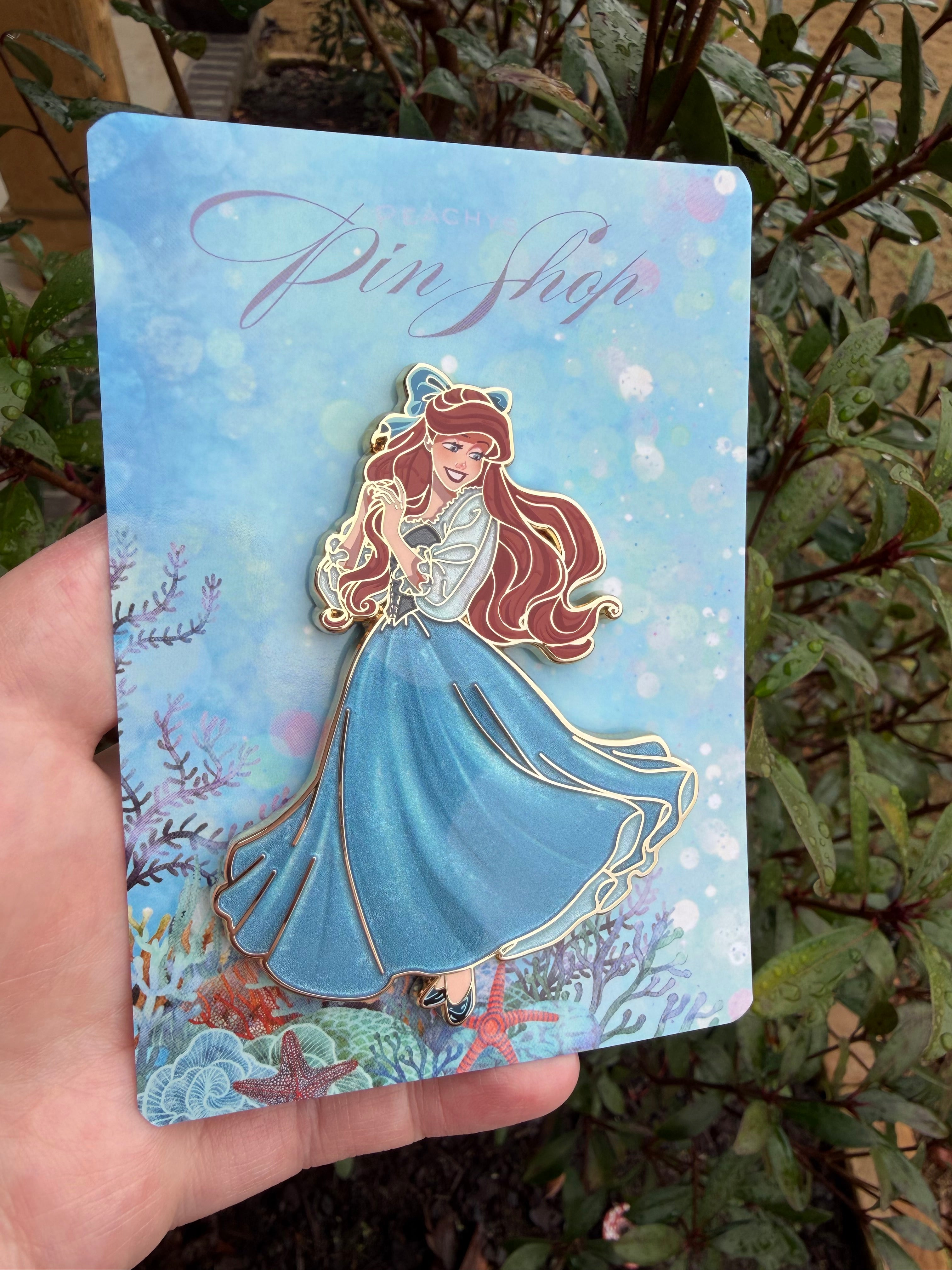 Ariel Blue Dress Pin