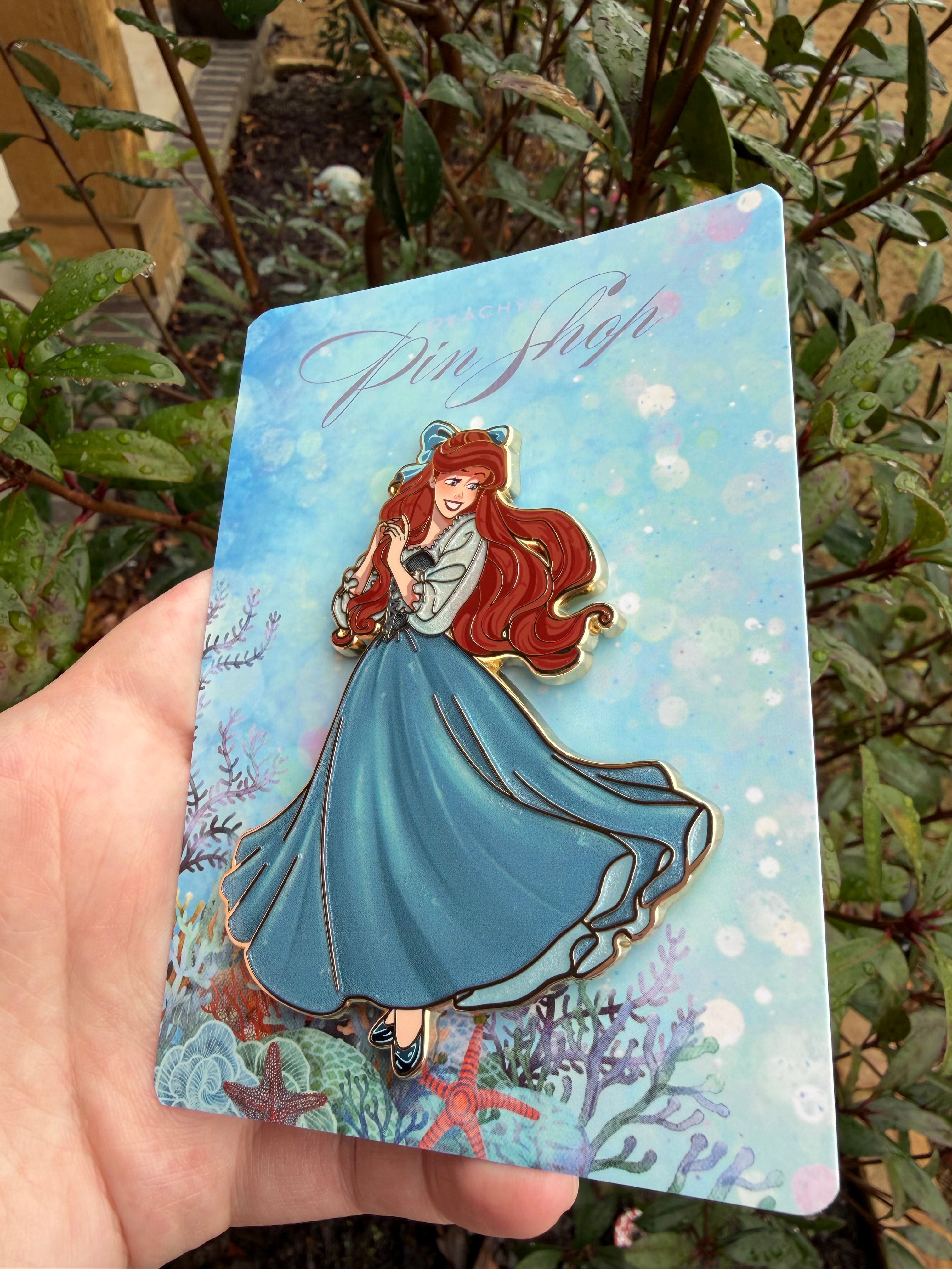 Ariel Blue Dress Pin