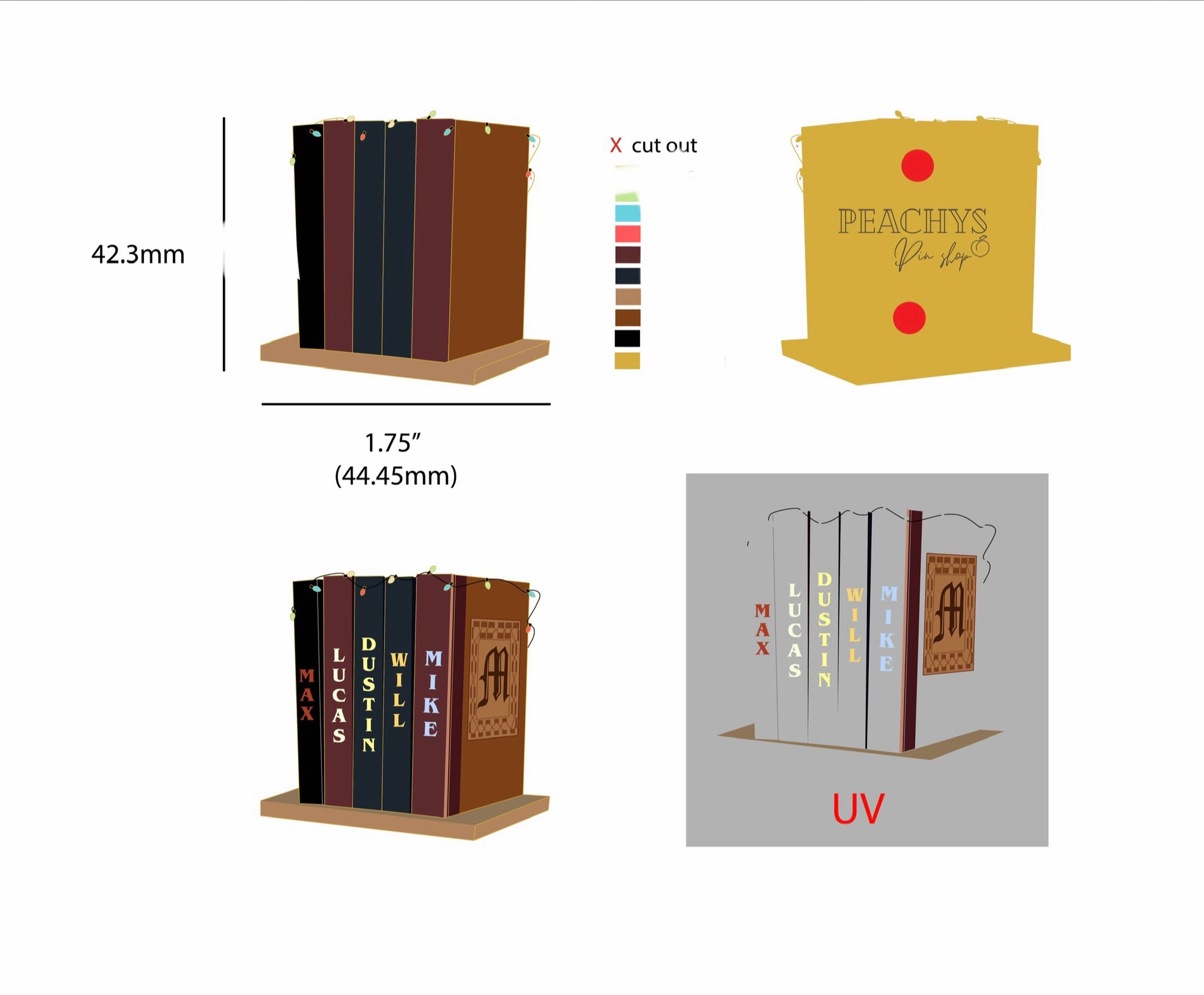 Stranger Things Pin Set/Individuals