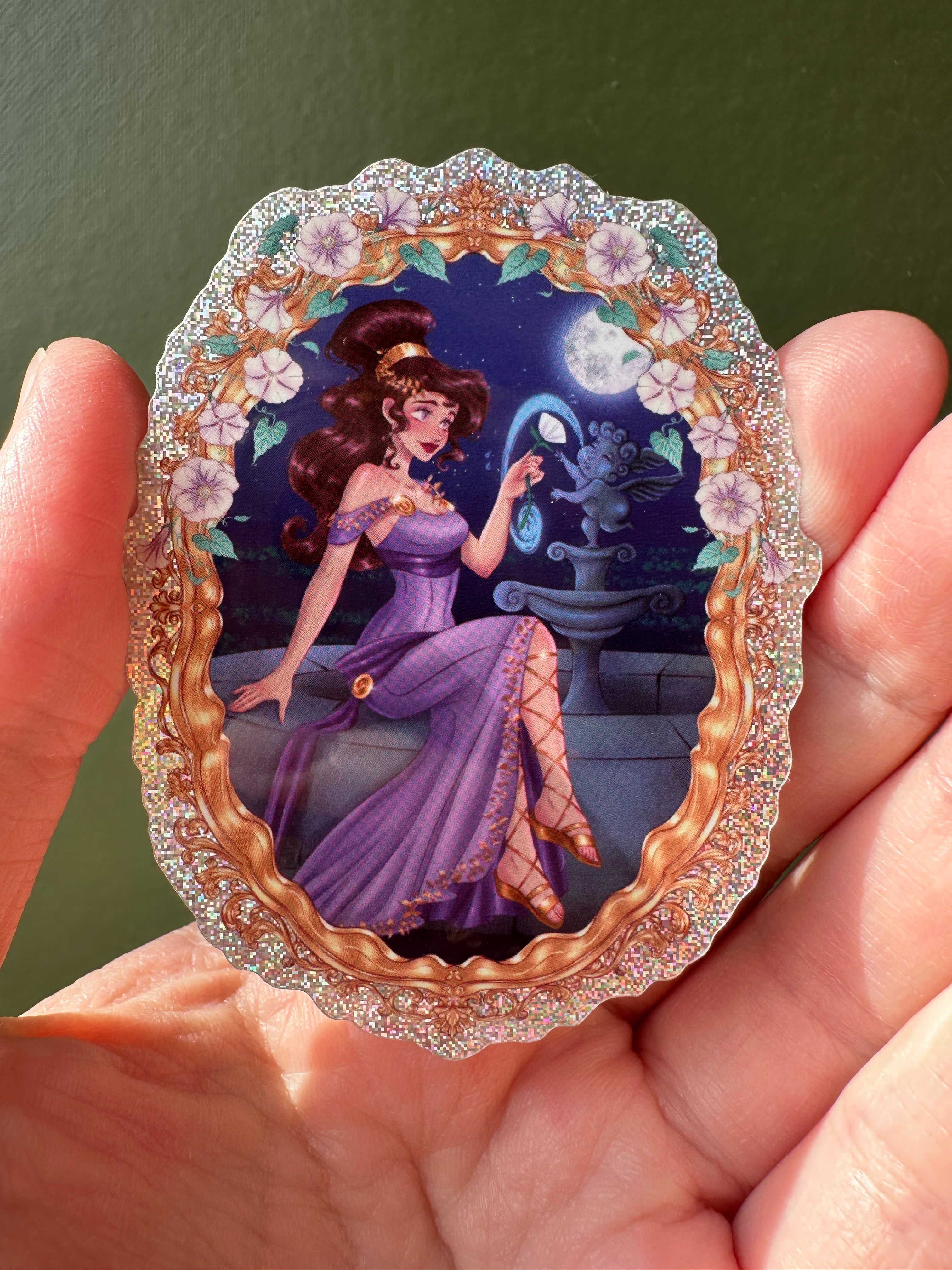 Ethereal Meg with Frame purple sticker