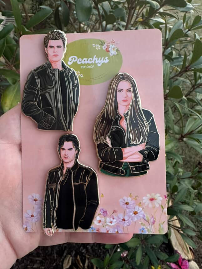 Vampire Diaries Half Body Pins