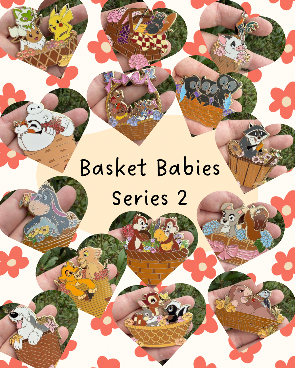 Basket Babies Series 2 Pins. 14 options