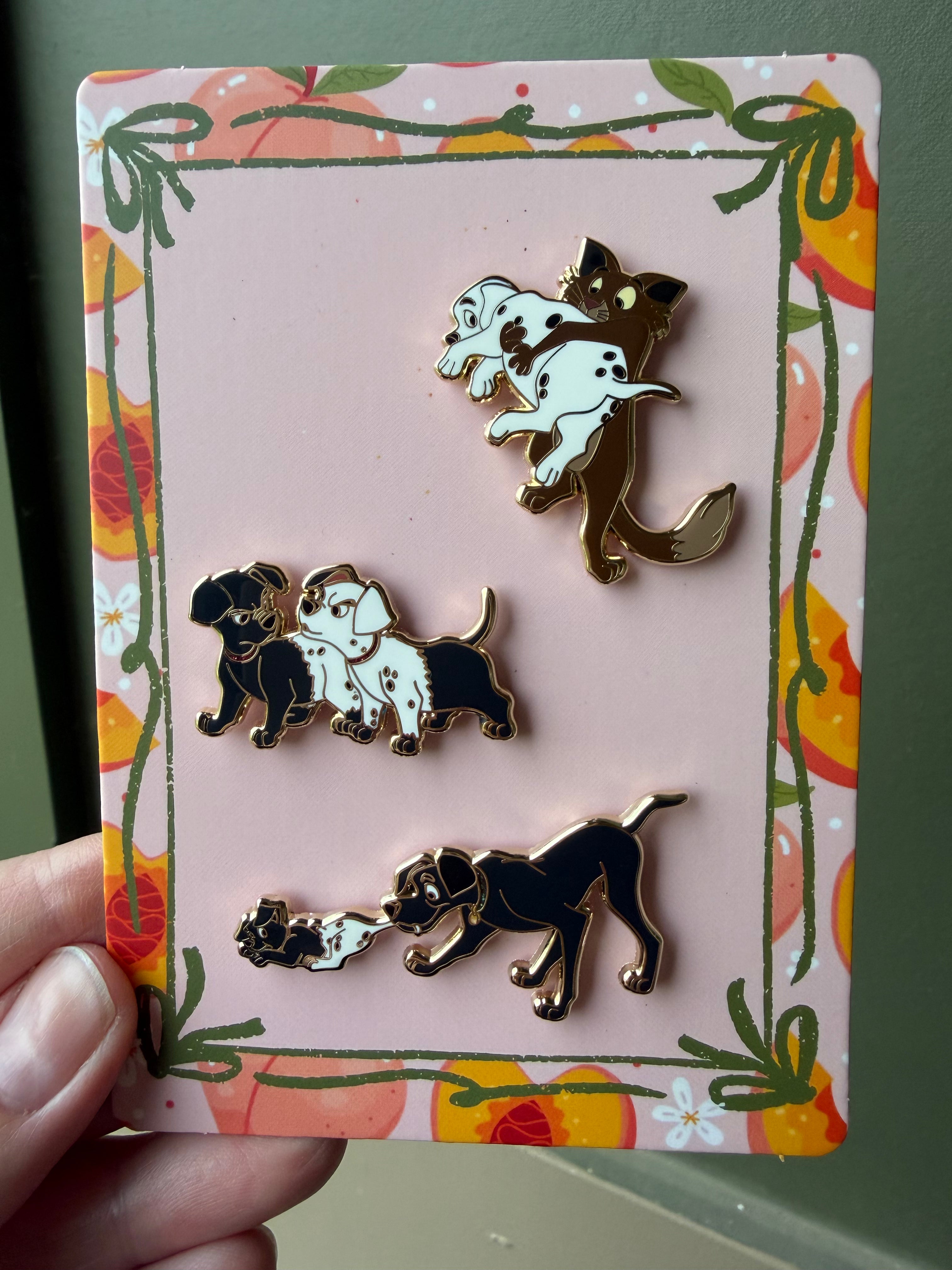 Sooty puppies 101 Dalmatians 3 pin set