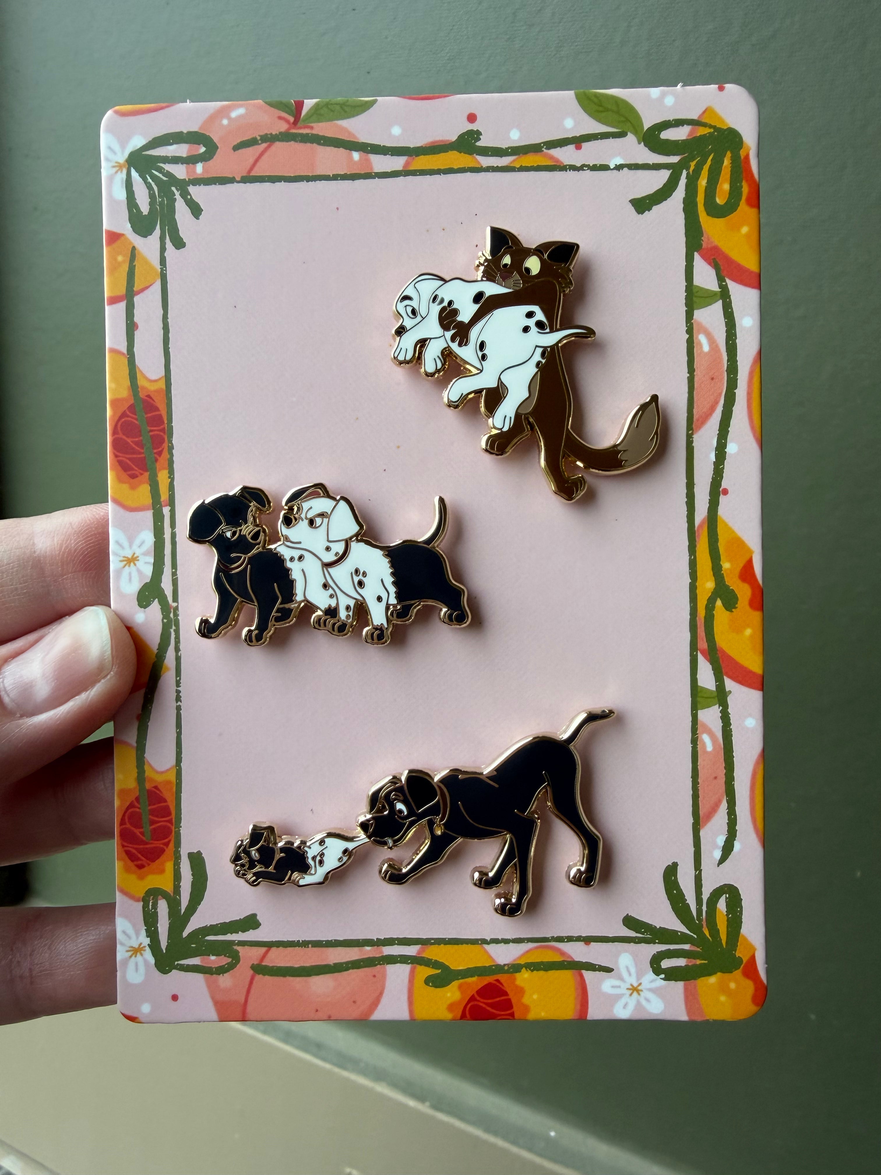 Sooty puppies 101 Dalmatians 3 pin set