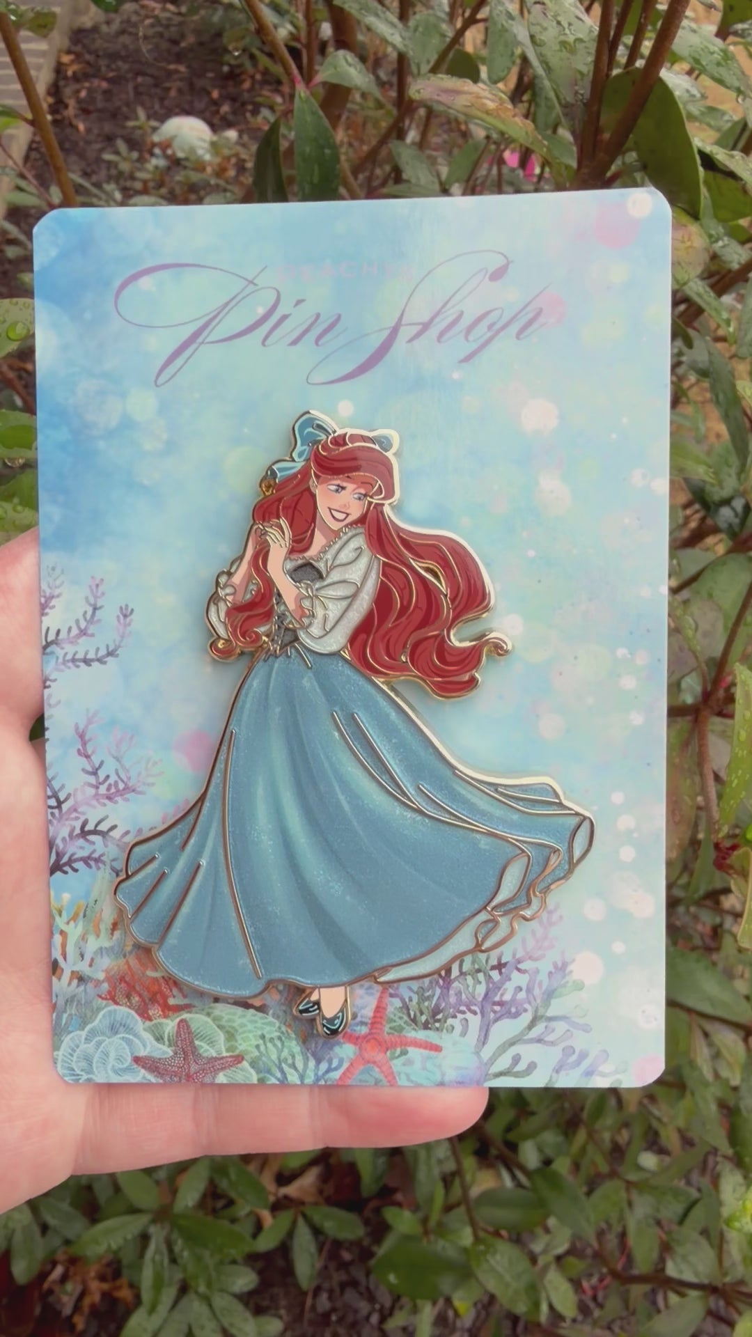 Ariel Blue Dress Pin
