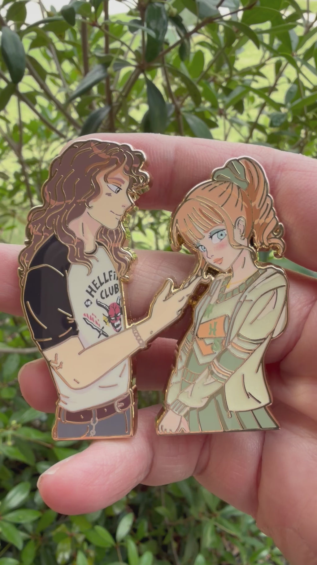 Stranger Things Eddie & Chrissy Pin