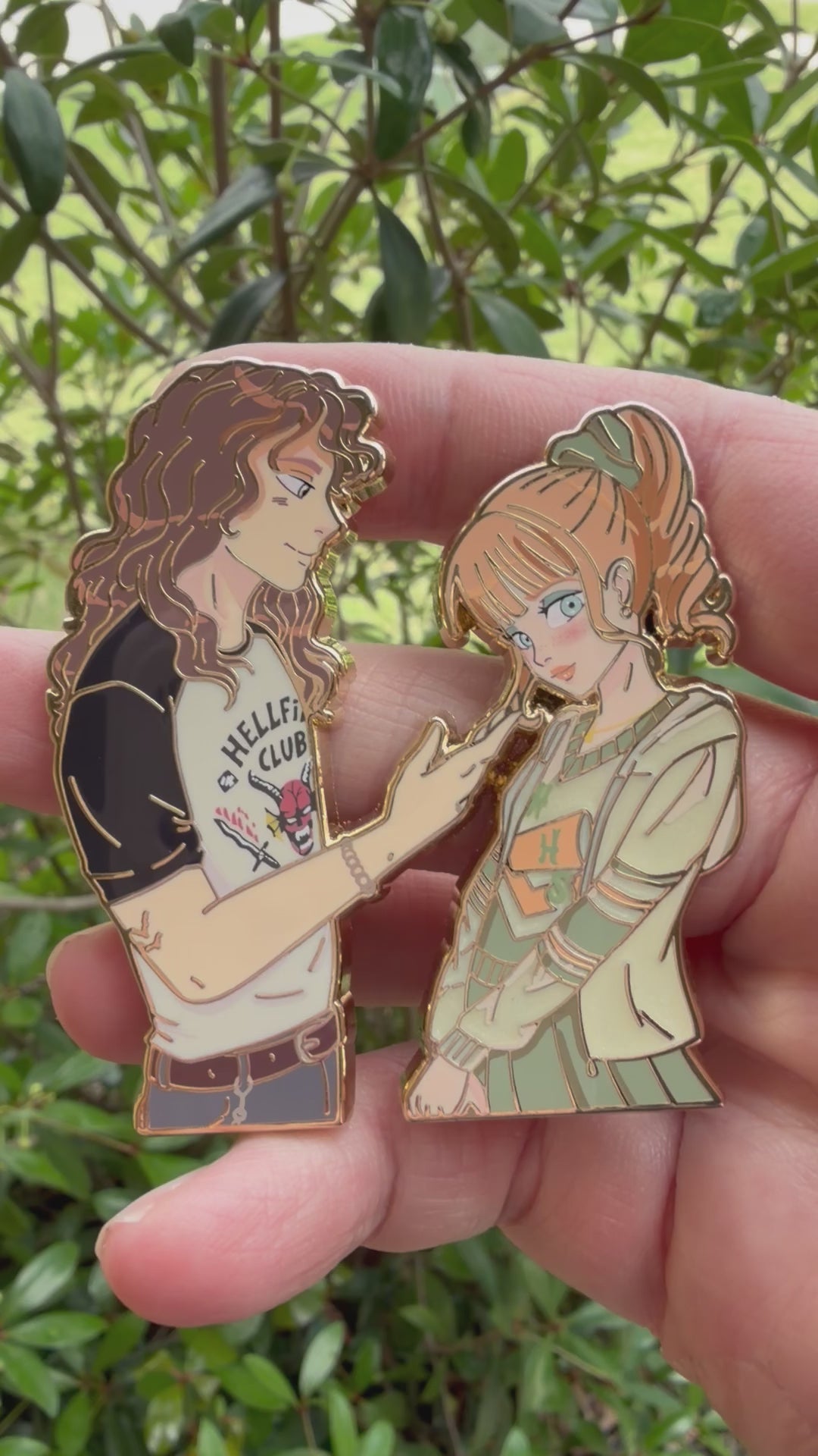 Stranger Things Eddie & Chrissy Pin