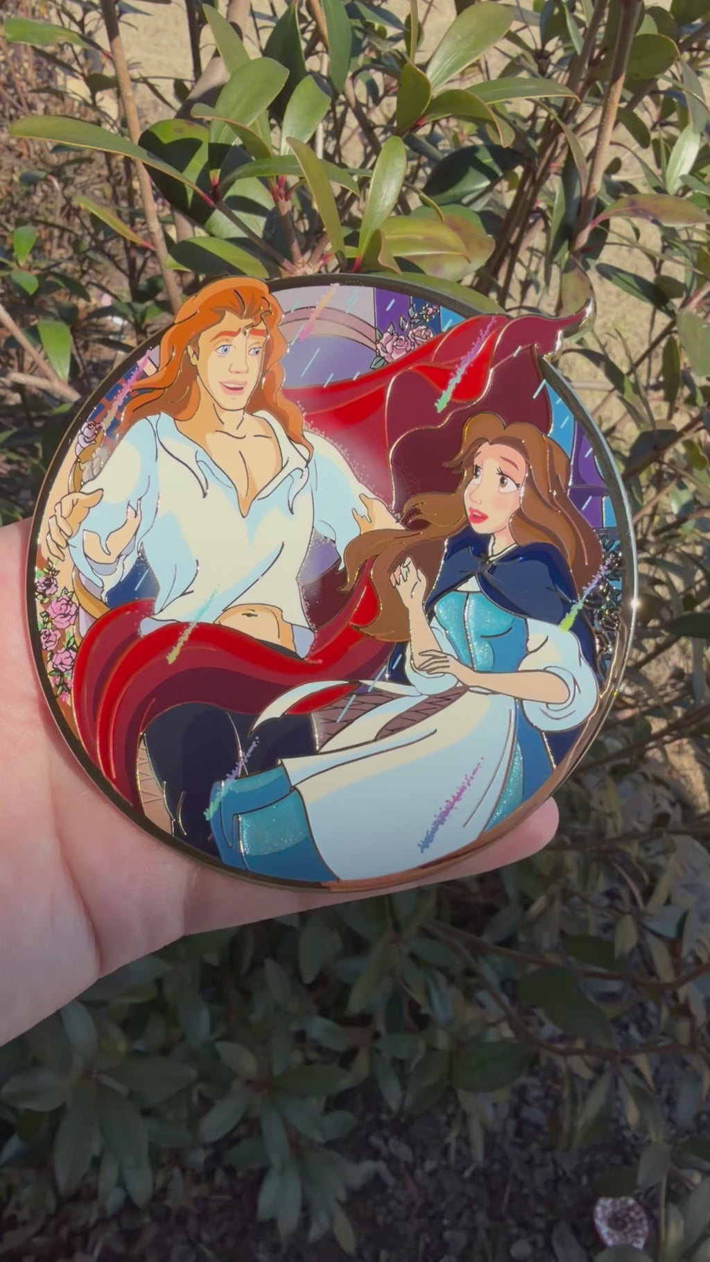 Belle & Adam Transformation scene pin
