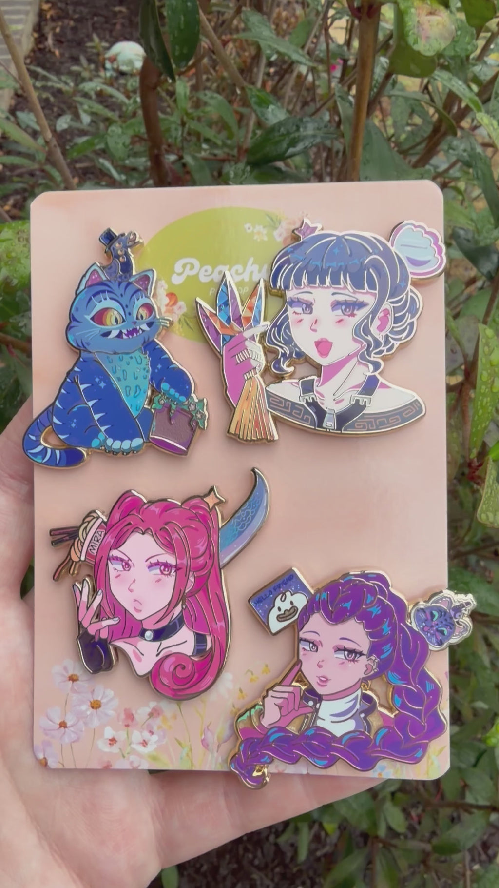 KPOP Demon Hunters 4 pin sets/individuals