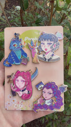 KPOP Demon Hunters 4 pin sets/individuals