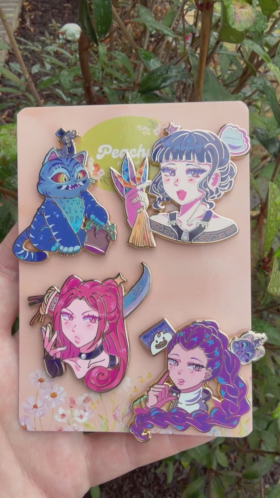 KPOP Demon Hunters 4 pin sets/individuals
