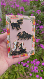 Sooty Puppies Series 2, 3 pin set