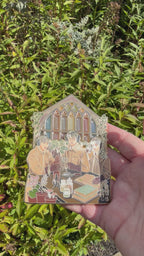 golden trio botany pin