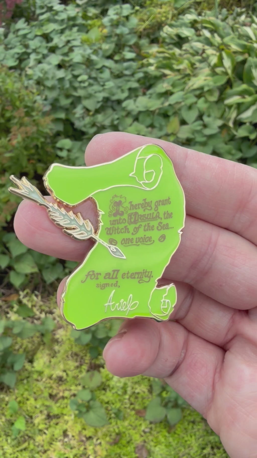 Pivotal Moments cursed mermaid Contract Pin